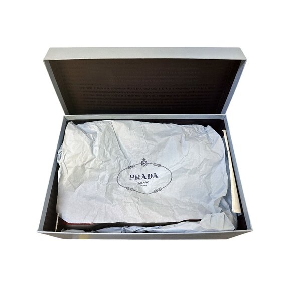 Prada Red & Beige Leather Floral Platform Sandals w/Adjustable Strap Size 5.5 - Picture 8 of 10